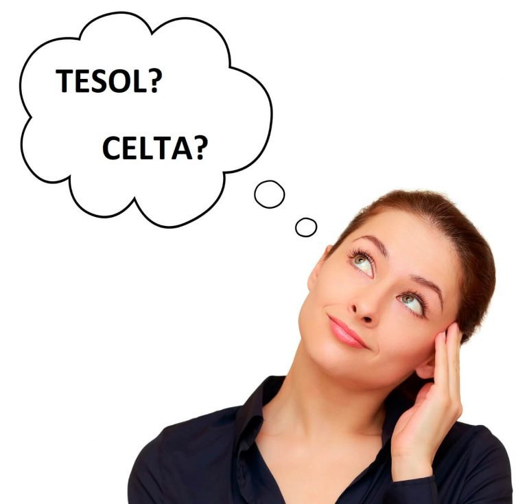 cô gái phân vân nên chọn khóa học TESOL hay CELTA